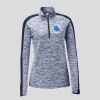 Ladies PosiCharge Electric Heather Colorblock 1/4 Zip Thumbnail