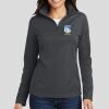 Ladies Pinpoint Mesh 1/2 Zip Thumbnail