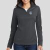 Ladies Pinpoint Mesh 1/2 Zip Thumbnail